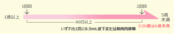 小児用肺炎球菌スケジュール図3